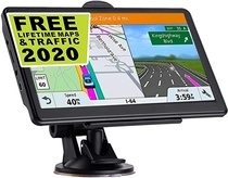 GPS Navigation for Car, Latest 2020 Map 7 inch Touch Screen Car GPS 256-8GB, Voice Turn Direction Guidance, Support Speed and Red Light Warning, Pre-Installed North America Lifetime map Free Update