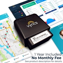 GPS Tracker for Vehicles Vyncs No Monthly Fee Real Time Tracker 1 Year Data Incl. USA & Worldwide SIM Car Truck Tracker OBD Trips, Driving Alert, Engine Data for Teens, Seniors, Family, Fleets – Alexa