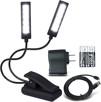 LUMIENS Brooklyn - Music Stand Light Clip On LED Lamp - No Flicker, Fully Adjustable, 6 Levels of Brightness - Also for Book Reading, Orchestra, Mixing, DJ's