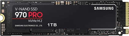 Samsung 970 PRO SSD 1TB - M.2 NVMe Interface Internal Solid State Drive with V-NAND Technology (MZ-V7P1T0BW), Black/Red