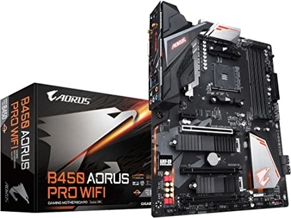 GIGABYTE B450 AORUS PRO Wi-Fi (AMD Ryzen AM4/ATX/M.2 Thermal Guard with Onboard Wi-Fi/HDMI/DVI/USB 3.1 Gen 2/DDR4/Motherboard)