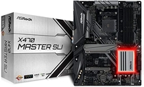 Asrock X470 Master SLI, AMD X470, AM4, ATX, DDR4, HDMI, SLI/XFire, Dual M. 2, RGB Lighting
