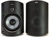 Polk Audio Atrium 4 Outdoor Speakers with Powerful Bass (Pair, Black), All-Weather Durability