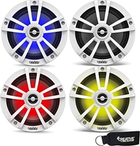 Infinity Marine Bundle - Two Pairs of Infinity 622MLW Marine 6.5 Inch RGB LED Coaxial Speakers