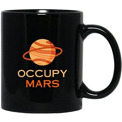 People recommend "Occupy Mars Original Space Gift Black Mug| Occupy Mars, Coffee Black Mug"