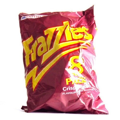 People recommend "Walkers Frazzles 8 Pack 150g"