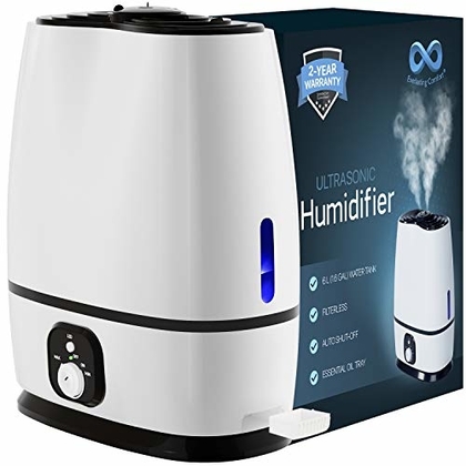 People recommend "Everlasting Comfort Humidifiers for Bedroom (6L) with Essential Oil Tray (White)"