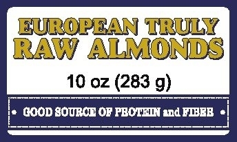 People recommend "Blue Mountain Organics, Raw, Sprouted, Organic, European "Truly Raw" Almonds, 10 oz"