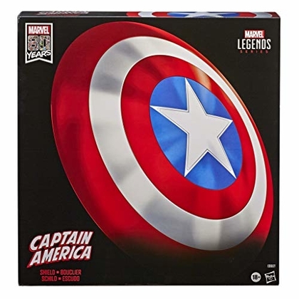 People recommend "Marvel Exclusive Legends Gear Classic Comic Captain America Shield Prop Replica"