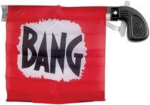 People recommend "Star Power Starter Prank Bang Gun Flag Pistol, Black Red, 5""