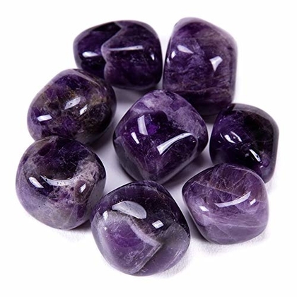 People recommend "Bingcute Brazilian Tumbled Polished Natural Amethyst Stones 1/2 Ib for Wicca, Reiki, and Energy Crystal Healing (Amethyst)"