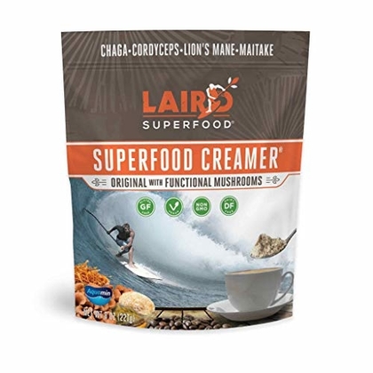 People recommend "Laird Superfood Creamer - Non-Dairy Coffee Creamer, Original Plus Functional Mushrooms, 8 oz Bag"