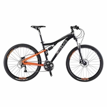 People recommend "SAVADECK Dual Suspension Mountain Bike, 27.5 Full Suspension Aluminum Alloy Mountain Bicycle 27 Speed MTB with M2000 Group Set"