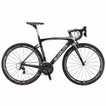 People recommend "Carbon Road Bike, SAVA HERD6.0 T800 Carbon Fiber 700C Road Bicycle with 105 22 Speed Groupset Ultra-Light Carbon Wheelset Seatpost Fork Bicycle Black Grey 54cm"