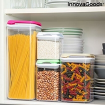 People recommend "InnovaGoods IG815677 Set of 4 Stackable Vacuum Containers Pilocks Silicone"