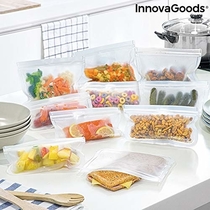 People recommend "InnovaGoods Reusable Food Set Freco 10 Pieces, 5 x 21.5 x 12 cm Bags and 5 x 21.5 x 18 cm Bags"