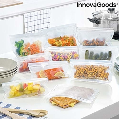 People recommend "InnovaGoods Reusable Food Set Freco 10 Pieces, 5 x 21.5 x 12 cm Bags and 5 x 21.5 x 18 cm Bags"