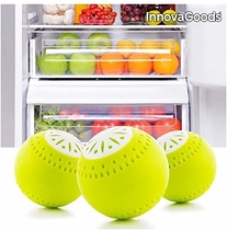 People recommend "InnovaGoods ecobolas for Fridge, ABS and Active Carbon, Yellow, 5 X 5 X 5 cm"