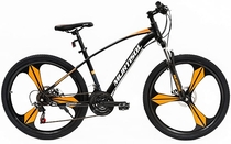 People recommend "Murtisol Adult Mountain Bike Hybrid Bicycle 27.5/26 inches Hardtail Mountain Bicycle with 21 Speed，Suspension/Dual Disc Brake in 4 Colors, Blue/Grey/Yellow/Orange Black (Orange&Black)"