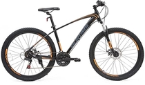 People recommend "Murtisol Mountain Bike Cruising Bicycle Men’s and Women’s 27.5 inches Commuter Hardtail Bike with 21 Speed, Aluminum Frame, Full/Front Suspension, Rear disc Brakes, Orange Black"