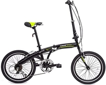 People recommend "Murtisol Folding Bike 20’’ Hybrid Bicycle Reinforced Frame Commuter Bike with 6 Speeds Derailleur, Durable Frame, Adjustable Seat，Green Black "