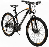 People recommend "Amazon.com : Murtisol Aluminum Comfort Bike 26’’ Commuter Bike Mountain Bike Hybrid Bike for Women 21 Speeds Derailleur, Front & Seat Suspension, Adjustable Seat & Handlebar (Orange)"