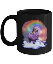 People recommend "TeeCentury Rainbow Llama Cat Mug 11oz"