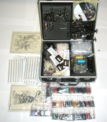 People recommend "6 Guns Tattoo Kit LCD Digital Power Supply Needles 40 Colors 10ml Inks Brand New K7a"