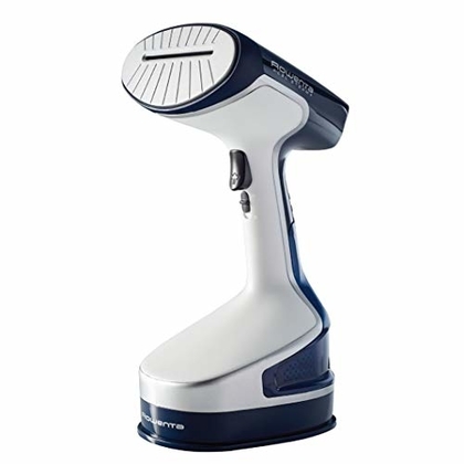 People recommend "Rowenta DR8120 X-Cel Powerful Handheld Garment and Fabric Steamer Stainless Steel Heated Soleplate with 2 Steam Options, 1600-Watts, White"