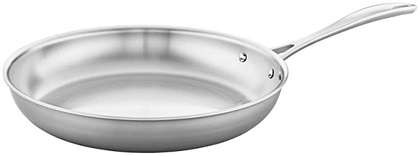 People recommend "ZWILLING Spirit 3-ply 12-inch Stainless Steel Fry Pan"