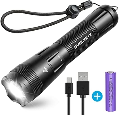 People recommend "Rechargeable Flashlight, BYB F20 LED Tactical Flashlights with Super Bright 1000 Lumen CREE LED, 18650 Battery, Zoomable, IP65 Water Resistant, 5 Light Modes for Camping, Hiking, Emergency and EDC "