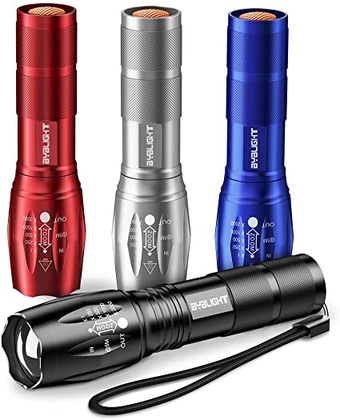 People recommend "Pack of 4 Tactical Flashlights, BYBLIGHT 800 Lumen Ultra Bright XML-T6 LED"