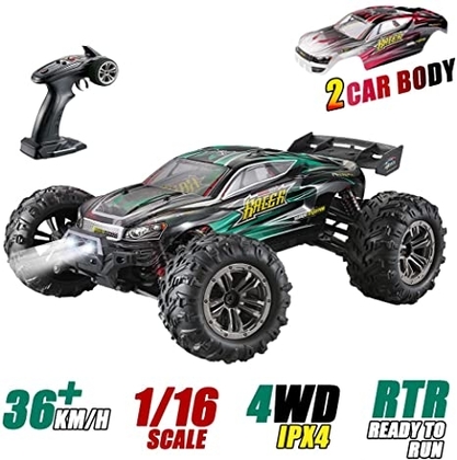 People recommend "1: 16 Scale All Terrain RC Cars, 36km/H High Speed 4WD Remote Control Truck for Kids & Adults, 2.4Ghz Radio Controller, Radio Controlled Electronic Cars, Waterproof Off-Road RC Trucks(Green)"