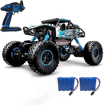 People recommend "DoitY Electric RC Car, 1:16 4WD 2.4Ghz High Speed Off Road Remote Control Car/ Vehicle/ Truck/ Crawler Climber, Two Rechargeable Batteries Included, Adults and Kids"