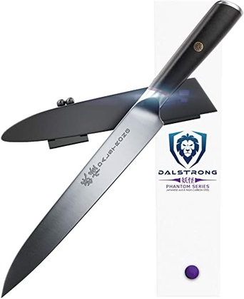 People recommend "DALSTRONG - Yanagiba Knife - 9.5" - Phantom Series - Japanese High-Carbon - AUS8 Steel"