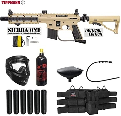 People recommend "Maddog Tippmann Sierra One Titanium Paintball Gun Package - Tan "