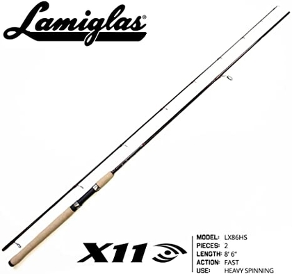 People recommend "Lamiglas X-11 Salmon & Steelhead Spinning Rod : Spinning Fishing Rods "