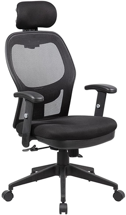 People recommend "Anji Modern Furniture Fully Adjustable Mesh Office Computer Chair with Adjustable Lumbar Support, Armrests, Headrest and Multi-Position Recline Control, Black Wheels"