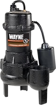 People recommend "Wayne RPP50 Cast Iron Sewage Pump with Piggy Back Tether Float Switch"