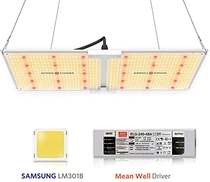 People recommend "Spider Farmer SF-2000 LED Grow Light with Samsung Chips LM301B & Dimmable MeanWell"