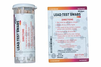 People recommend "Scitus 2 Pack Lead Test Kit with 60 Testing Swabs Rapid Test Results in 30 Seconds Just Dip in White Vinegar to Use Lead Testing Kits for Home Use Reagent Lead Check Suitable for All Painted Surface"