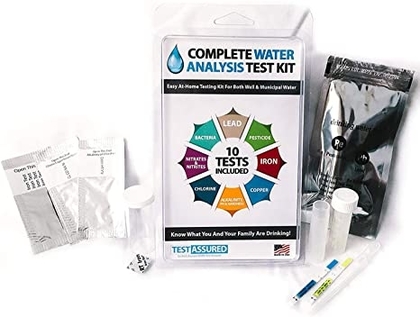 People recommend "Drinking Water Test Kit - 10 Minute Testing For Lead Bacteria Pesticide Iron Copper and More"