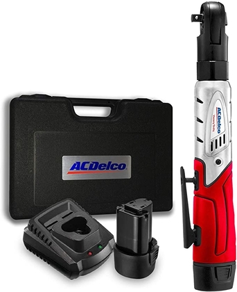 People recommend "ACDelco Cordless 3/8" Ratchet Wrench 57'-Lb of max Torque Tool Set with 2 Batteries & Charger, Carrying Case ARW1201"
