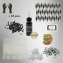 People recommend "Tattoo Kit Refill Pack Ink Needles Tubes PK3"