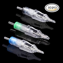 People recommend "Tattoo Cartridge Needles - Tazay 80pcs Assorted Round Liner Shaders Magnum Mixed Size 3RL 5RL 7RL 9RL 7M1 9M1 7RS 9RS for Tattoo Machines Cartridge Kit and Tattoo Supplies"