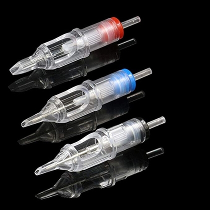 People recommend "Sotica 100Pcs Tattoo Cartridge Needles Disposable Tattoo Needle Cartridge Mix Size 3RL 5RL 7RL 9RL 3RS 5RS 7RS 9RS 7RM 9RM for Permanent Makeup Tattoo Needles Supplies Tattoo Machine Kit"