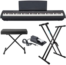 People recommend "Yamaha P125 88 Weighted Key Digital Piano Bundle with Knox Double X Stand, Knox Large Bench and Sustain Pedal (4 items)"