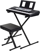 People recommend "Yamaha Ypt2 60 61-Key Portable Keyboard Bundle With Stand, Bench And Power Supply"