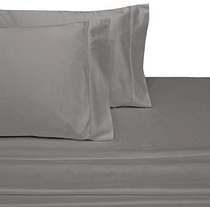 People recommend "OnlineBestDeal's Split Top California King (Adjustable, Flex Top Cal King Size) 100% Egyptian Cotton, Solid Silver Grey, 800 Thread Count, Sateen Weave, 15 inch Deep Pocket Bed Sheet Set"