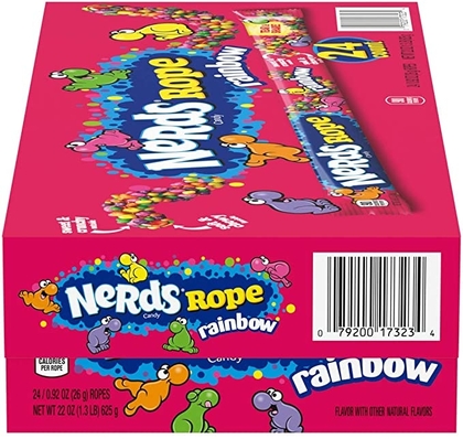 People recommend "Nerds Rope Rainbow Candy 0.92 Ounce Package 24 Count"